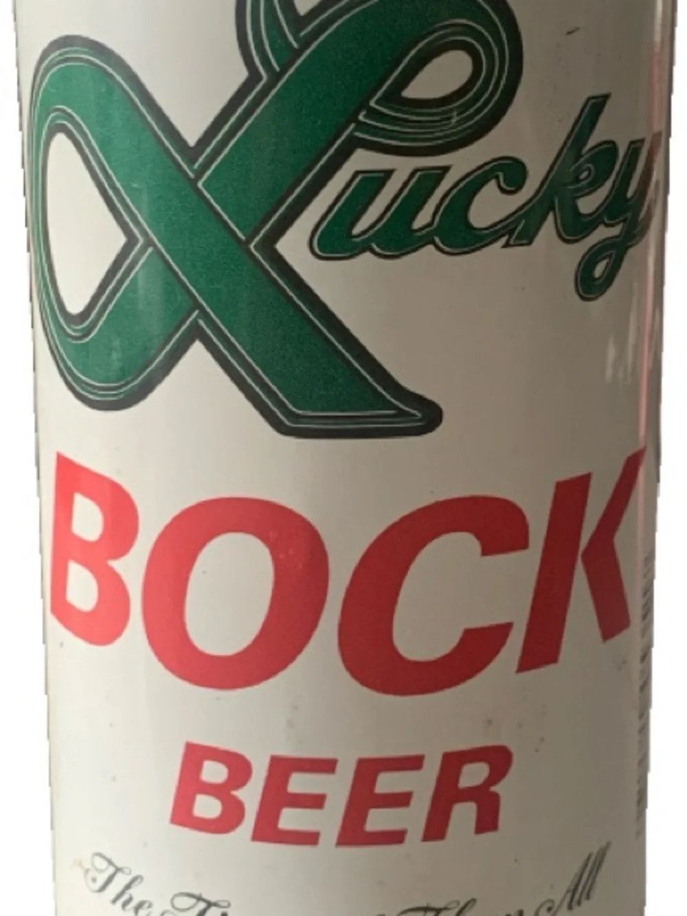Vintage Beer Can Lucky Bock Beer The Finest of Them All Empty Aluminum Can